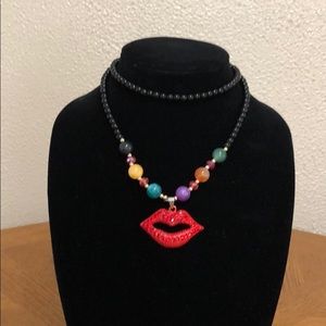 Gorgeous 👄 LIPS 👄 LIKE SUGAR Necklace ~ Chakra
